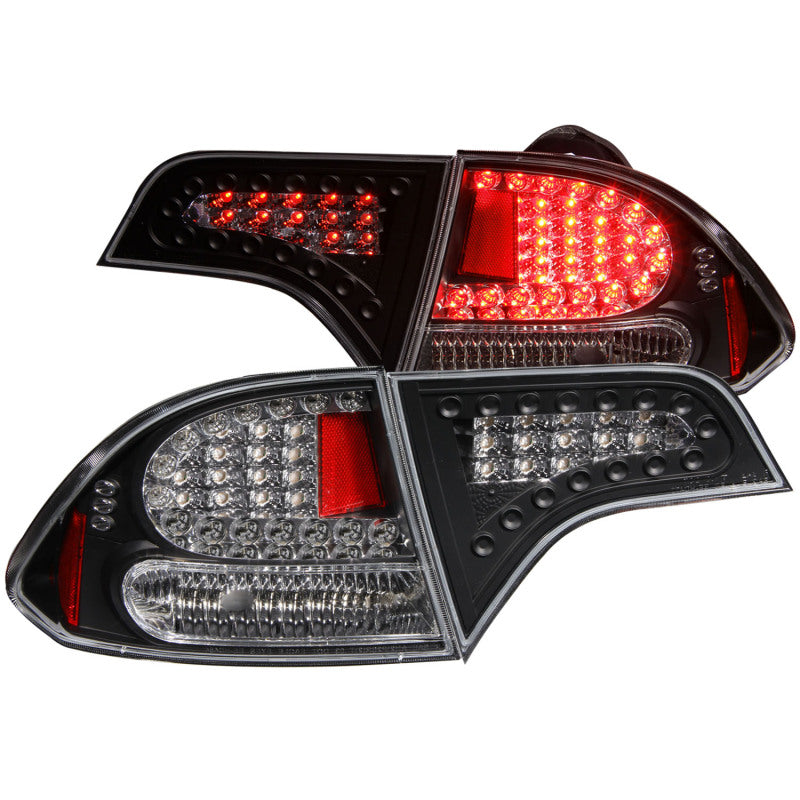 ANZO 2006-2011 Honda Civic LED Taillights Black - Burkken Auto Parts