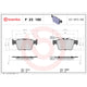 Brembo 18-21 Alfa Romeo Giulia/ Alfa Romeo Stelvio Rear Low-Met Brake Pad