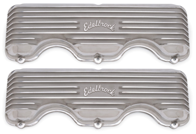 Edelbrock Valve Cover Classic Series Chevrolet W 348/409 CI V8 Polshed - Burkken Auto Parts