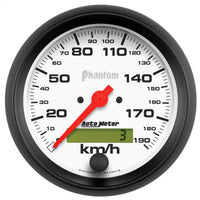 Autometer Phantom 3-3/8in 190 KM/H Speedometer Electric Program w/ LCD Odometer - Burkken Auto Parts