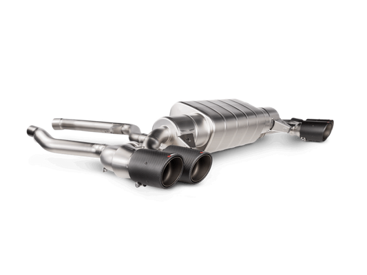 Akrapovic 20-22 BMW M340i (G20, G21) Slip-On Line (Titanium) (Requires BMW Part #18308686640) - Burkken Auto Parts