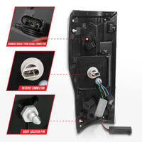 ANZO 2017+ Ford F-250 LED Taillights - Black/Smoke - Burkken Auto Parts