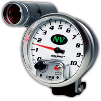 AutoMeter Gauge Tachometer 5in. 10K RPM Pedestal W/ Ext. Shift-Lite NV - Burkken Auto Parts