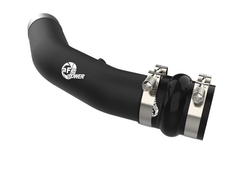 aFe 23-24 Ford Diesel Trucks V8-6.7L (td) BladeRunner 3in. Aluminum Hot Charge Pipe - Black - Burkken Auto Parts