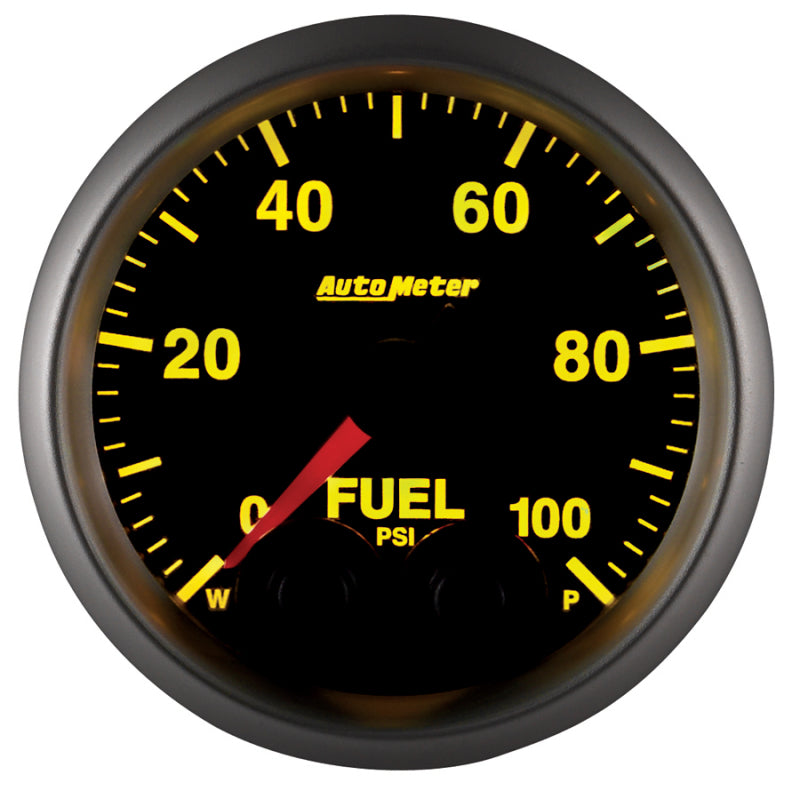 Autometer Elite 52mm 0-100 PSI Fuel Pressure Peak & Warn w/ Electronic Control Gauge - Burkken Auto Parts