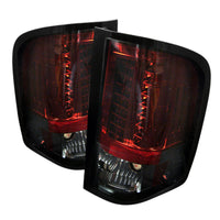 Spyder Chevy Silverado 07-13 LED Tail Lights Red Smoke ALT-YD-CS07-LED-RS - Burkken Auto Parts