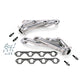 BBK 79-93 Mustang 351 Swap Shorty Unequal Length Exhaust Headers - 1-5/8 Silver Ceramic - Burkken Auto Parts