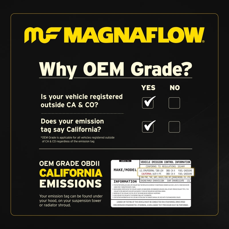 Magnaflow 17-19 Toyota Highlander 3.5L Direct Fit Converter - Burkken Auto Parts