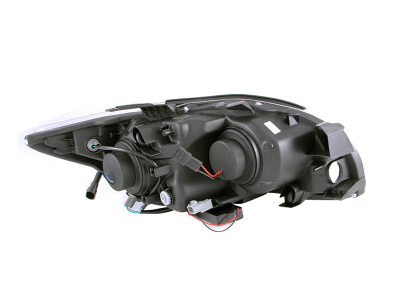 ANZO 2005-2010 Scion Tc Projector Headlights w/ Halo Black (CCFL) - Burkken Auto Parts