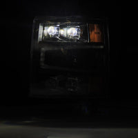 AlphaRex 04-15 Chevy 1500HD NOVA-Series LED Proj Headlights Black w/Activ Light/Seq Signal & SB DRL - Burkken Auto Parts