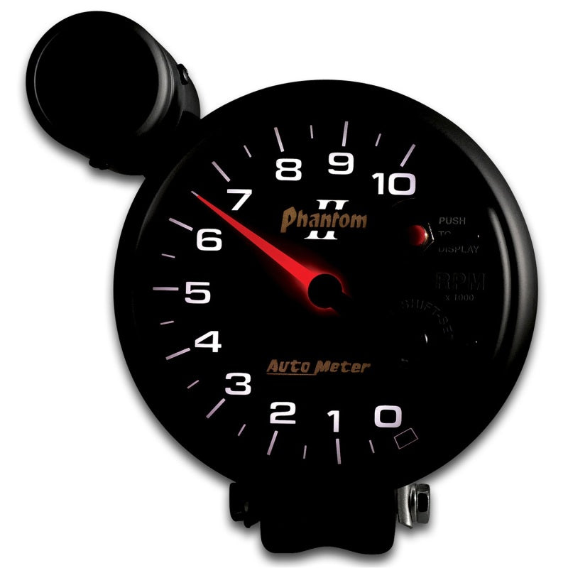 Autometer 5 inch Pedestal Mount 10000 RPM Shift-Lite Tachometer - Burkken Auto Parts