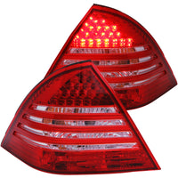 ANZO 2001-2004 Mercedes Benz C Class W203 Taillights Red/Smoke - Burkken Auto Parts