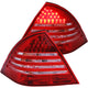 ANZO 2001-2004 Mercedes Benz C Class W203 Taillights Red/Smoke - Burkken Auto Parts