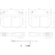 Brembo 16-20 Lexus RC F/ Lexus GS F Rear NAO Brake Pad