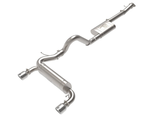aFe 2021+ Ford Bronco L4-2.3L (t) / V6-2.7L (tt) Vulcan 3in. to 2.5in. SS Cat-Back - Polished - Burkken Auto Parts