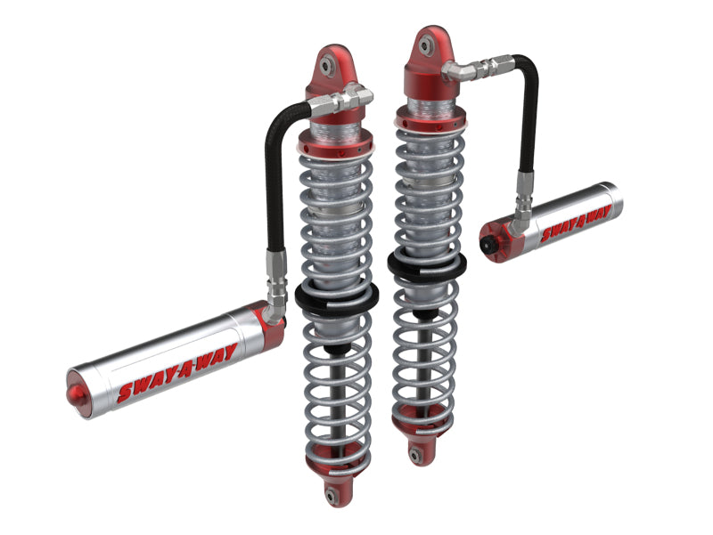 aFe 14-16 Polaris RZR 925/1000cc Sway-A-Way 2.5 Front Coilover Kit w/ Remote Reservoirs and Comp Adj - Burkken Auto Parts