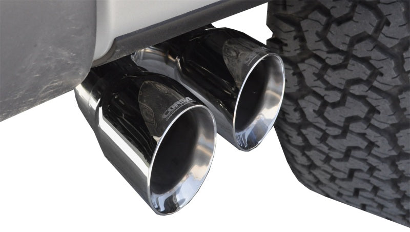 Corsa 2011-2014 Ford F-150 Raptor 6.2L V8 145in Wheelbase Polished Xtreme Cat-Back Exhaust - Burkken Auto Parts