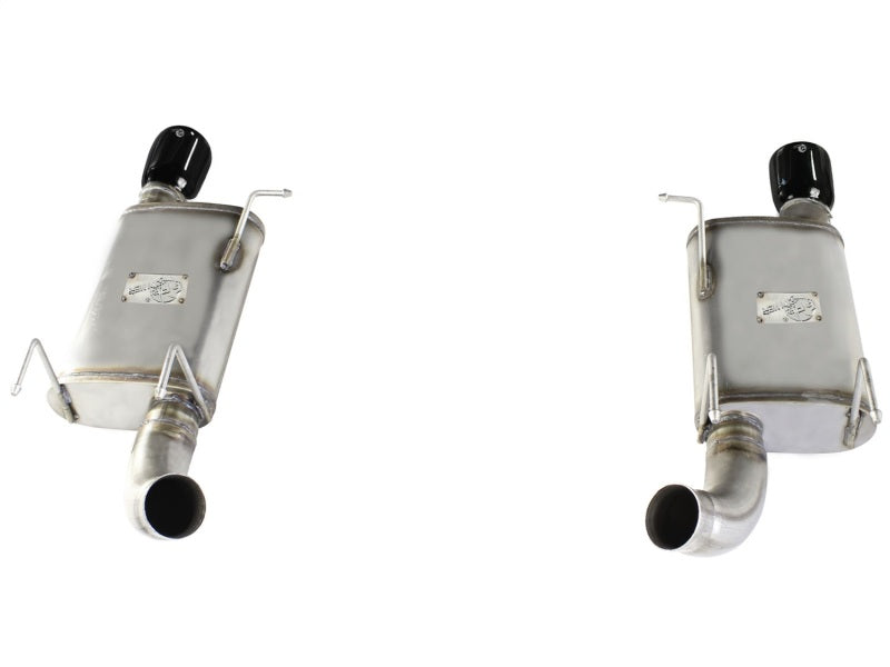 aFe MACHForce XP Exhaust 11-14 Ford Mustang GT V8-5.0L 3in. Stainless Steel Axle-Back w/Black Tips - Burkken Auto Parts
