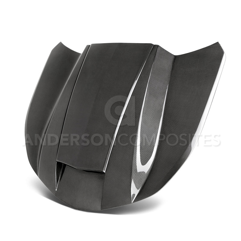 Anderson Composites 2016+ Chevy Camaro Carbon Fiber Double Sided Hood - Burkken Auto Parts
