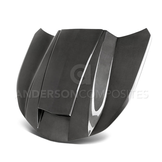 Anderson Composites 2016+ Chevy Camaro Carbon Fiber Double Sided Hood - Burkken Auto Parts