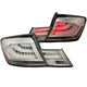 ANZO 2013-2015 Honda Civic (excludes hybrid) LED Taillights Chrome - Burkken Auto Parts