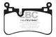 EBC 08-13 Mercedes-Benz C63 AMG (W204) 6.2 Redstuff Rear Brake Pads - Burkken Auto Parts