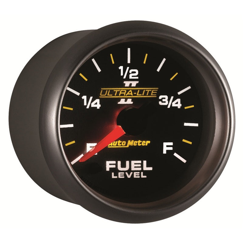 Autometer Ultra-Lite II 2-1/16in 0-280 Ohm Programmable Fuel Level Gauge - Burkken Auto Parts