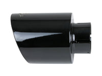 aFe Takeda 409 SS Clamp-On Exhaust Tip 2.5in. Inlet / 4.5in. Outlet / 7in. L - Black - Burkken Auto Parts