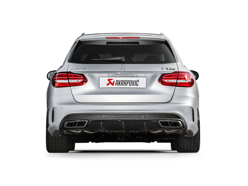 Akrapovic 15-17 AMG C63 Estate Evolution Line Cat Back (Titanium) w/ Carbon Tips (Req. Link Pipe) - Burkken Auto Parts