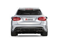 Akrapovic 15-17 AMG C63 Estate Evolution Line Cat Back (Titanium) w/ Carbon Tips (Req. Link Pipe) - Burkken Auto Parts