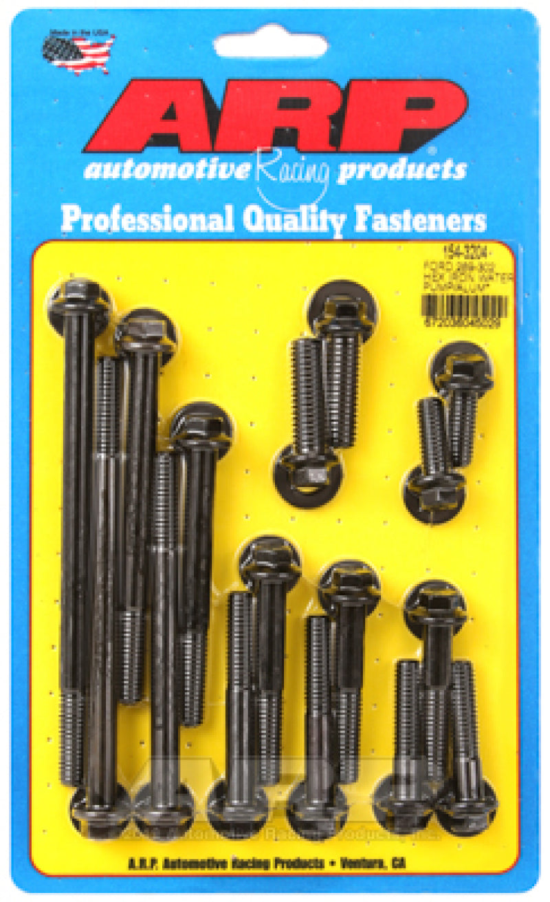 ARP Ford 289-302 Hex Iron Water Pump and Front Cover Bolt Kit - Burkken Auto Parts