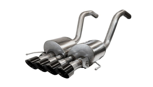 Corsa 2015-2019 Chevrolet Corvette C7 Z06 6.2L 2.75in Xtreme Axle-Back w/ Dual NPP & Quad Black Tips - Burkken Auto Parts