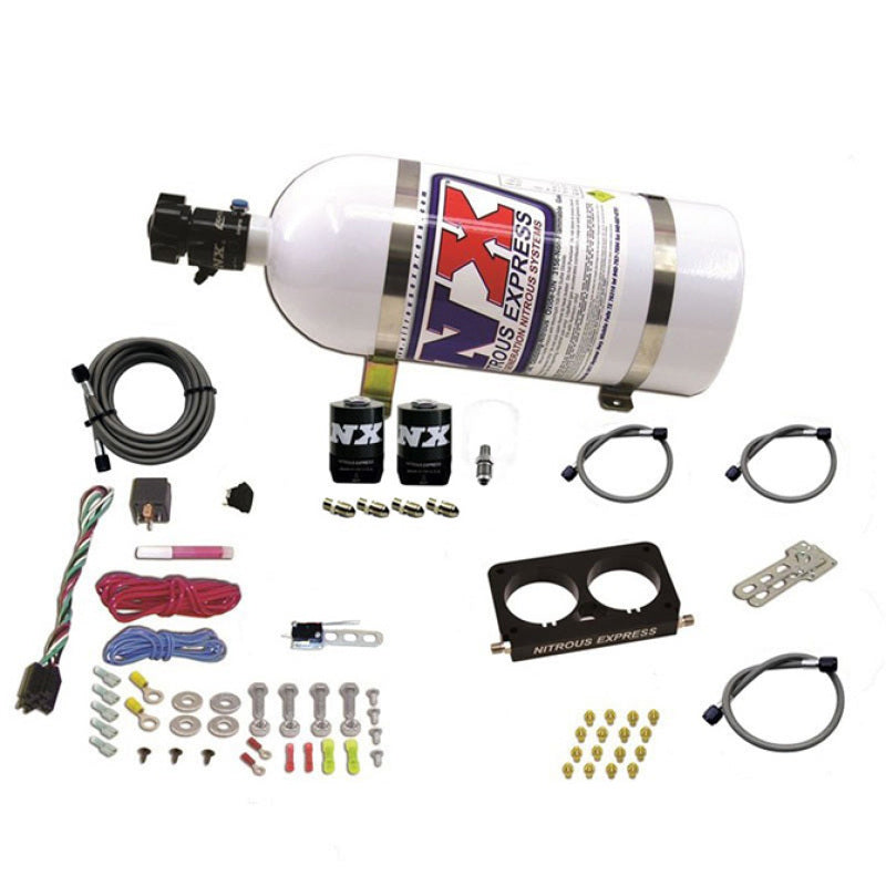 Nitrous Express 96-04 Ford Mustang Cobra/Mach 1 4 Valve (Stock TB) Nitrous Kit (50-300HP) w/o Bottle - Burkken Auto Parts