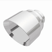 MagnaFlow Tip Stainless Double Wall Round Single Outlet Polished 4.5in DIA 2.5in Inlet 5.75in Length - Burkken Auto Parts