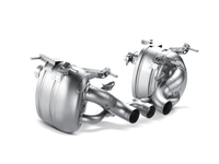 Akrapovic 10-15 Ferrari 458 Italia/458 Spyder Slip-On Line (Titanium) w/ Carbon Tips - Burkken Auto Parts