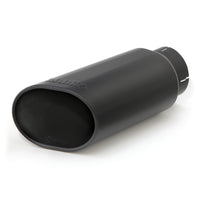 Banks Power Tailpipe Tip Kit - SS Obround Slash Cut - Black - 4in Tube - 5in X 6in X 14in - Burkken Auto Parts