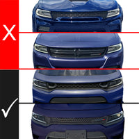 ANZO 15-23 Dodge Charger Black LED Grille w/ Initiation & Running Light/DRL Bar - Burkken Auto Parts