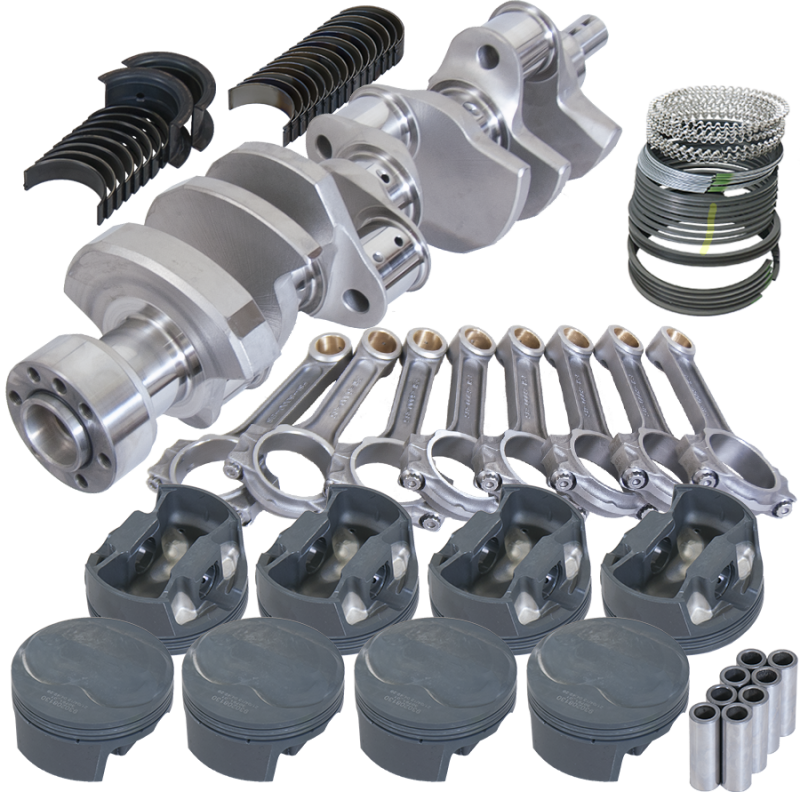 Eagle Chevy LT1 350 1Pc 3.750in Crank 6.000in I-Beam Rod 11cc Dome 4.040in Pistons Rotating Assembly - Burkken Auto Parts