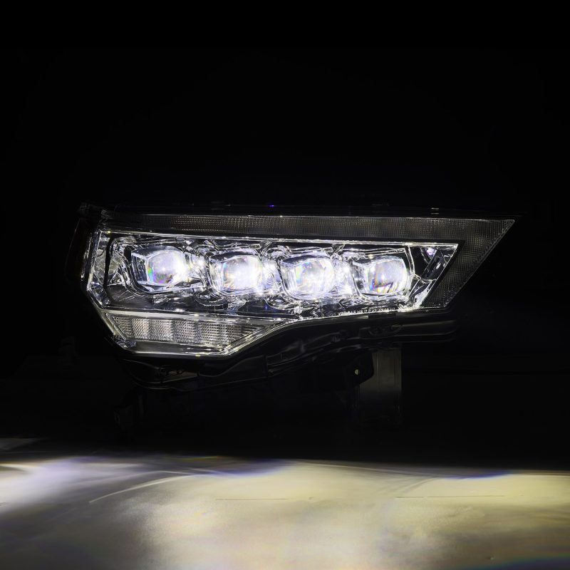 AlphaRex 14-22 Toyota 4Runner NOVA LED Proj Headlights Chrome w/ Activ Light/Seq Signal/DRL - Burkken Auto Parts