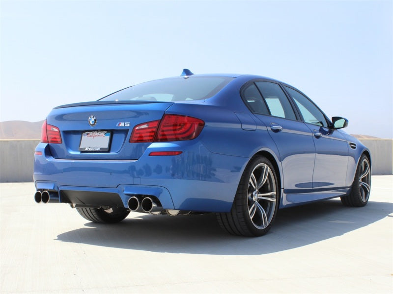 aFe MACHForce XP Exhaust 304SS Cat-Back w/ Polished Tips 12-13 BMW M5 (F10) V8 4.4L (tt) - Burkken Auto Parts