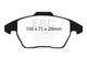 EBC 06-13 Audi A3 2.0 Turbo (Girling rear caliper) Redstuff Front Brake Pads - Burkken Auto Parts