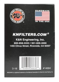 K&N Universal Round Clamp-On Air Filter 3in Flange ID x 6in Base OD x 4.625in Top OD x 3in Height - Burkken Auto Parts