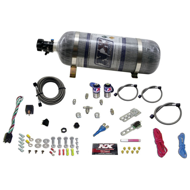 Nitrous Express Sub C Nitrous Kit (25-35-50HP) w/Composite Bottle - Burkken Auto Parts