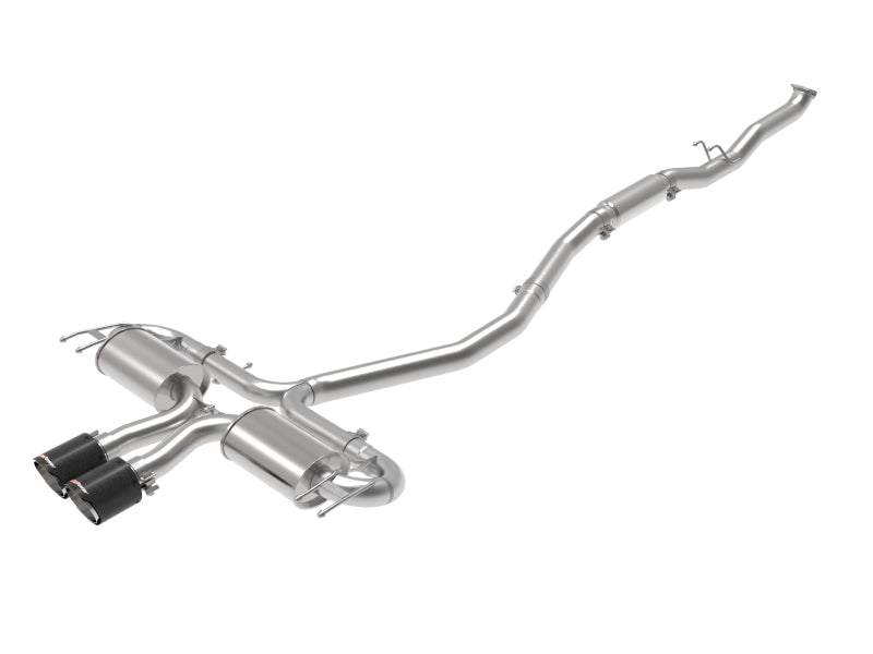 aFe Takeda 3in 304 SS Cat-Back Exhaust System w/CF Tips 17-20 Honda Civic Sport L4-1.5L (t) - Burkken Auto Parts
