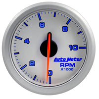 Autometer Airdrive 2-1/6in Tachometer Gauge 0-10K RMP - Silver - Burkken Auto Parts
