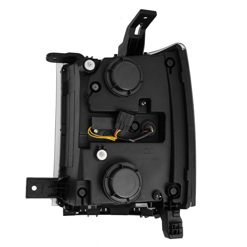 AlphaRex 04-15 Chevy 1500HD LUXX LED Proj Headlights Alpha-Black w/Seq Activation Light / Seq Signal - Burkken Auto Parts