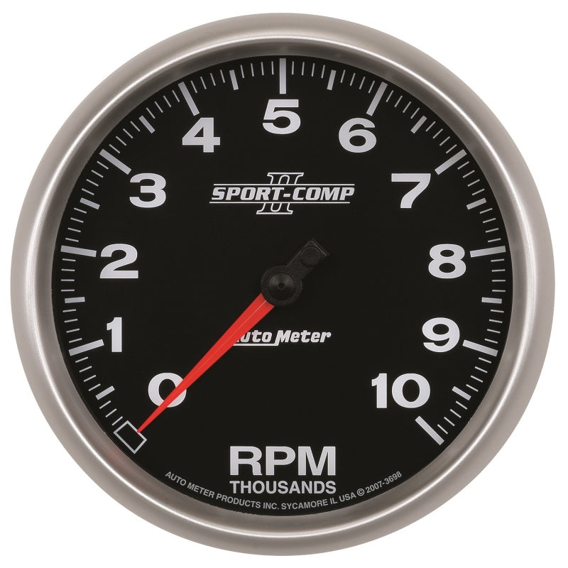 Autometer Sport-Comp II 5 inch 0-10000 RPM In Dash Tachometer - Burkken Auto Parts