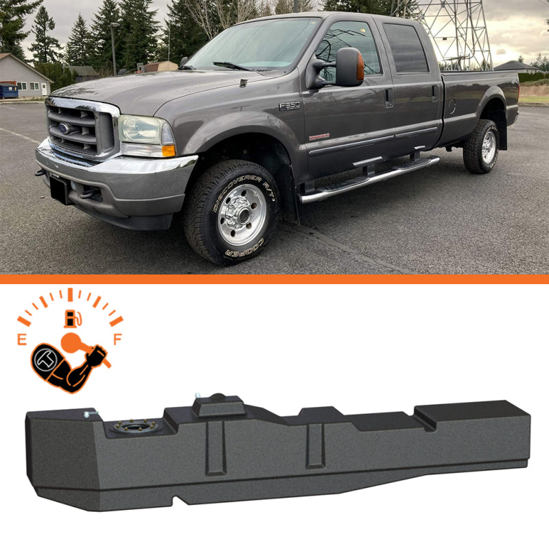 Titan Fuel Tanks 99-07 Ford F-250/F-350 PowerStroke Crew Cab Long Bed 67 Gallon XXL Mid-Ship Tank - Burkken Auto Parts
