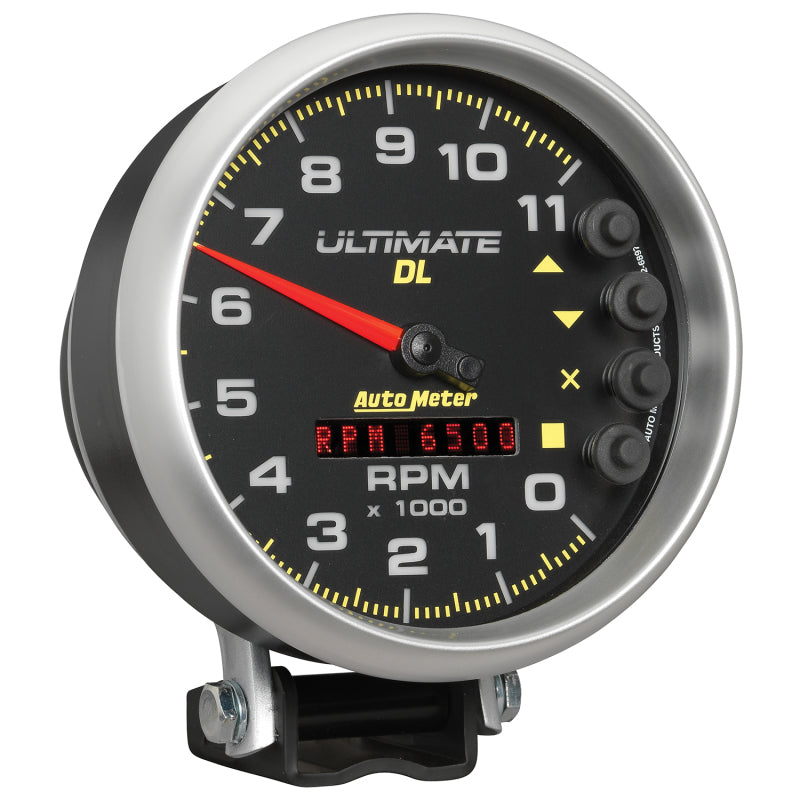 Autometer 5 inch Ultimate DL Playback Tachometer 11000 RPM - Black - Burkken Auto Parts