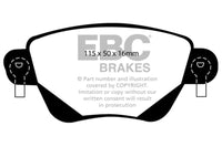 EBC 01-04 Jaguar X-Type 2.5 Redstuff Rear Brake Pads - Burkken Auto Parts